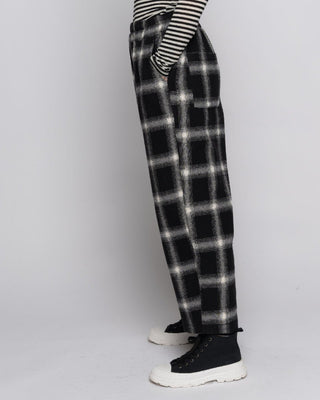 Elastic Drawstring Plaid Pant - Baci Fashion