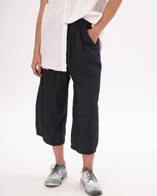 Pleated Elastic Organic Cotton Shorts