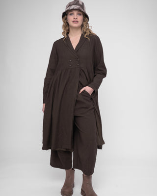 Cotton Linen Overcoat Dress