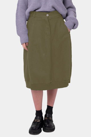 Cotton Linen Cargo Skirt - Baci Fashion