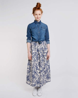 Vine Print Maxi Skirt - Baci Fashion