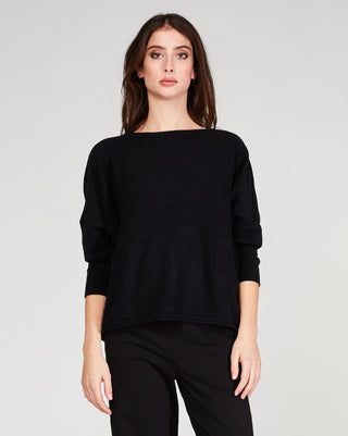 Boat Neck Pocketed Sweater