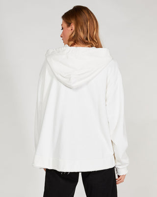Zip-Up Hooded Sweatershirt
