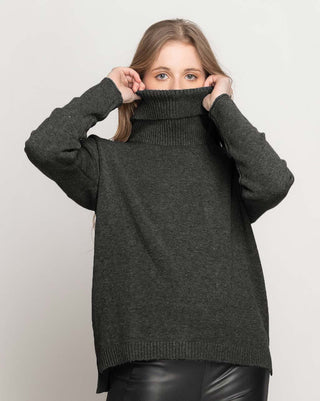 Rolled Turtleneck Sweater
