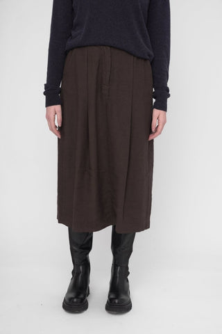 Cotton Linen Blend Maxi Skirt - Baci Fashion