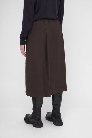 Cotton Linen Blend Maxi Skirt - Baci Fashion