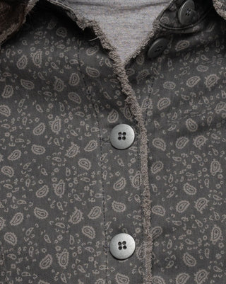 Cotton Washed Paisley Jacket - Baci Fashion