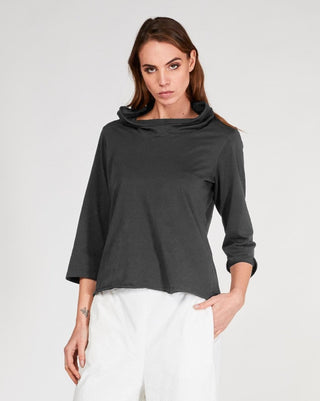 Cowl Turtleneck T-Shirt - Baci Online Store