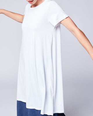 Crewneck Short Sleeve Shirtdress - Baci Online Store