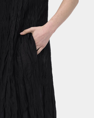 Crinkled Silky Maxi Slip Dress - Baci Fashion