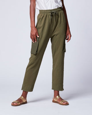 Drawstring Cargo Pants with Canvas Pockets - Baci Online Store