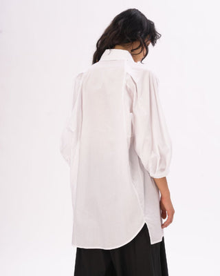 Drop Sleeve Organic Cotton Shirtdress - Baci Fashion