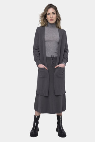 Elastic Drawstring Maxi Skirt - Baci Fashion