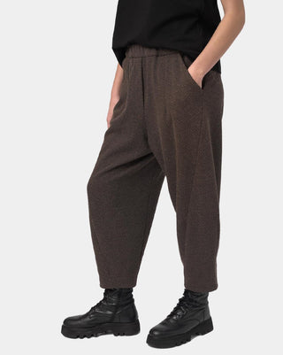 Elastic Seamed Cotton Pant - Baci Fashion