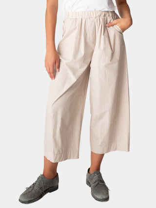 Elastic Waist Cotton Culottes - Baci Fashion