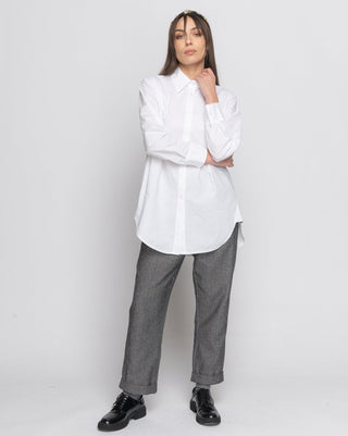 Godet Hem Button-Up Shirt - Baci Fashion
