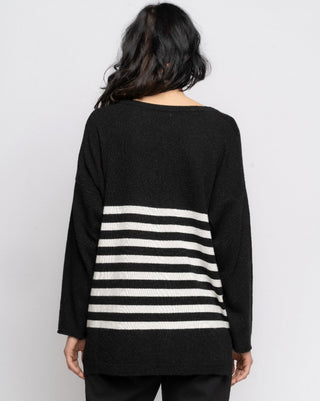 Kashmir Blend Striped Sweater - Baci Fashion