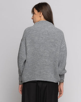 Knit Alpaca Blend Mock Neck Sweater - Baci Fashion