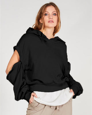 Layered Hooded Sweatshirt - Baci Online Store