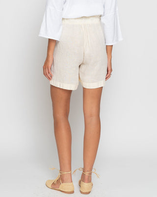 Linen Elastic Shorts - Baci Fashion