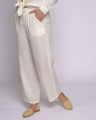 Linen Elastic Trousers - Baci Fashion