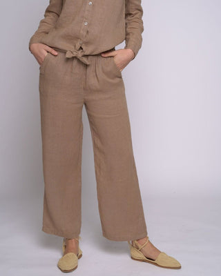 Linen Elastic Trousers - Baci Fashion