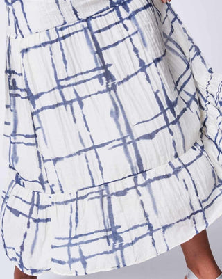 Mondrian Crinkle Maxi Skirt - Baci Online Store