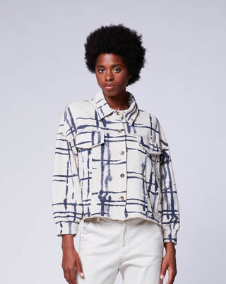 Mondrian Raw Stitch Cropped Jacket - Baci Online Store