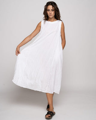 Organic Cotton Sleeveless Maxi Dress - Baci Fashion