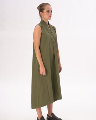 Organic Cotton Swan Neck Sleeveless Dress - Baci Fashion