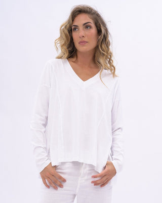 Organic Cotton V-neck Long Sleeve - Baci Fashion
