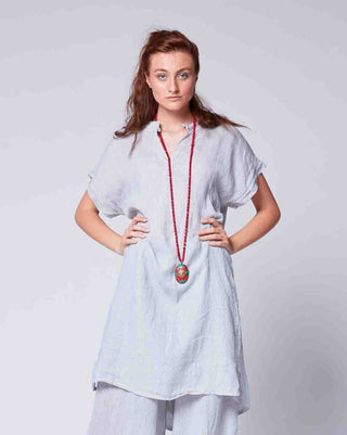 Pinstripe Popover Dress - Baci Online Store