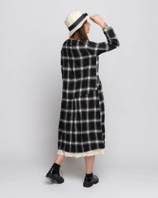 Plaid Long Sleeve Organic Lining Shirtdress - Baci Fashion