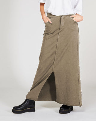 Raw Seam Front Slit Skirt - Baci Online Store