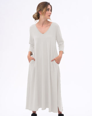 Scoop Neck 3/4 Sleeve Organic Cotton Dress - Baci Fashion