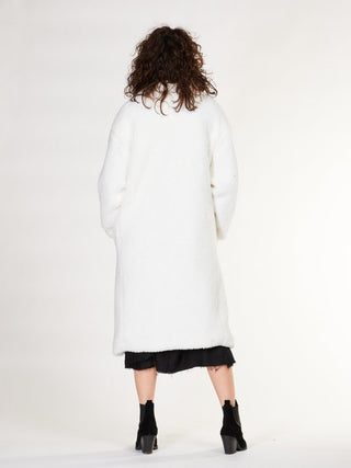 Sherpa Double-Breasted Overcoat - Baci Fashion