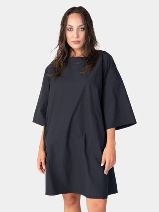 Short Sleeve Mini Cotton Swing Dress - Baci Fashion