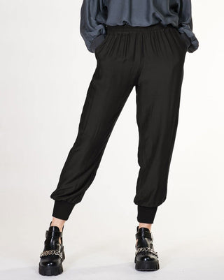 Silk Blend Elastic Jogging Pant - Baci Fashion