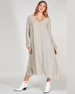Silky V-Neck Maxi Dress - Baci Online Store