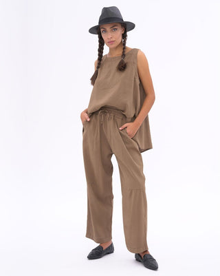 Sleek Elastic Waist Drawstring Pants - Baci Fashion