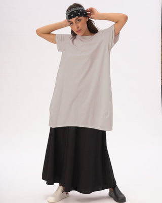 Split Hem Crewneck T-Shirt Dress - Baci Fashion