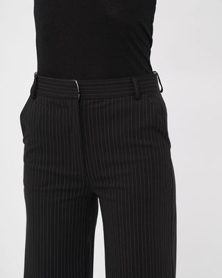 Striped Wide Leg Work Pant - Baci Fashion