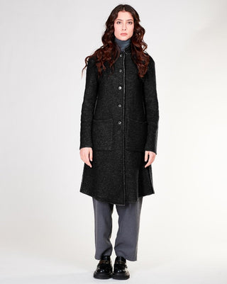 Wool Blend Drip Dye Overcoat - Baci Fashion