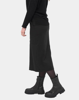 Zip Up Midi Skirt - Baci Fashion